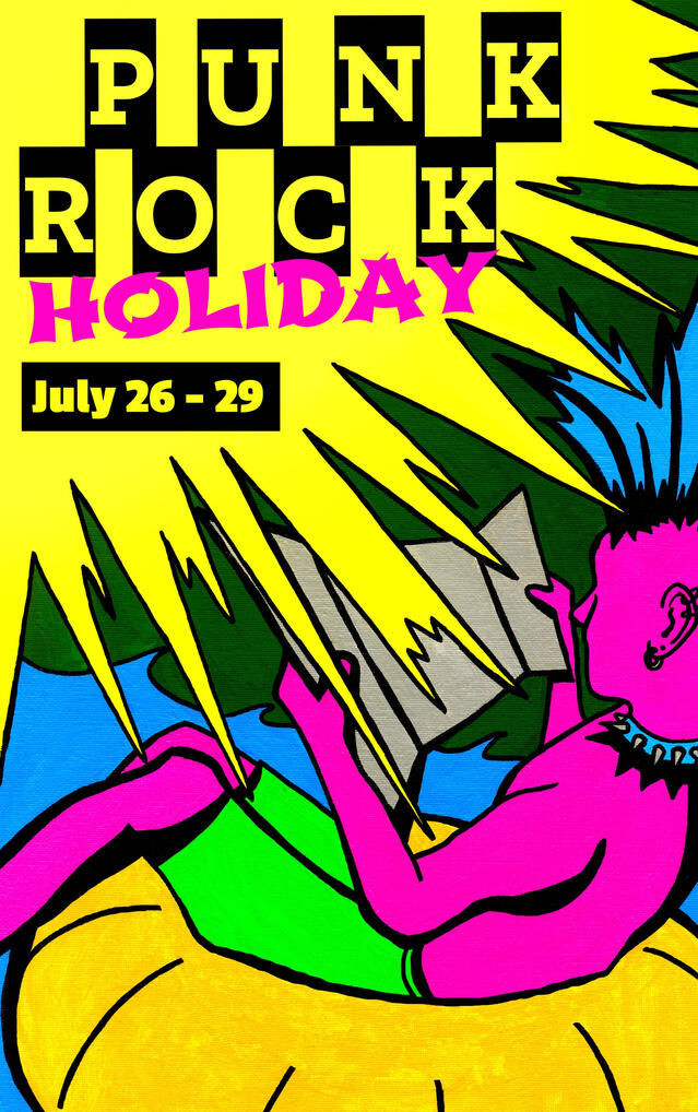 Music Festival Poster- Imagery is Acrylic Painting