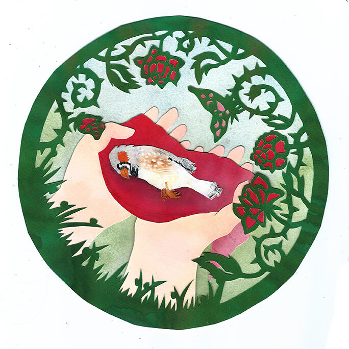 In Our Moment of Mourning - Cut Watercolor