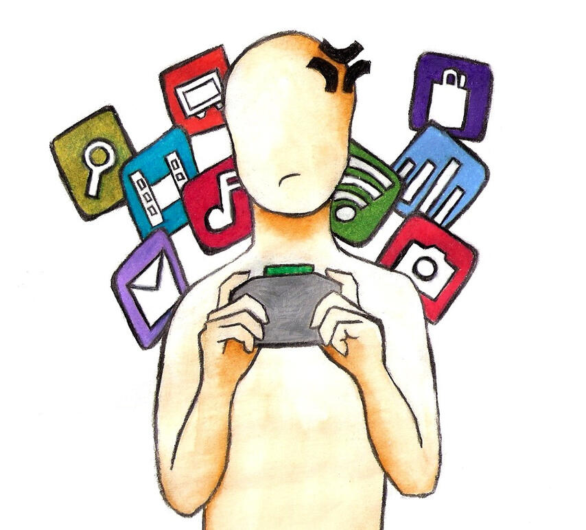 Game Bloat - Color Pencil and Watercolor