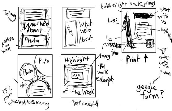 Testimonial Idea Sketches